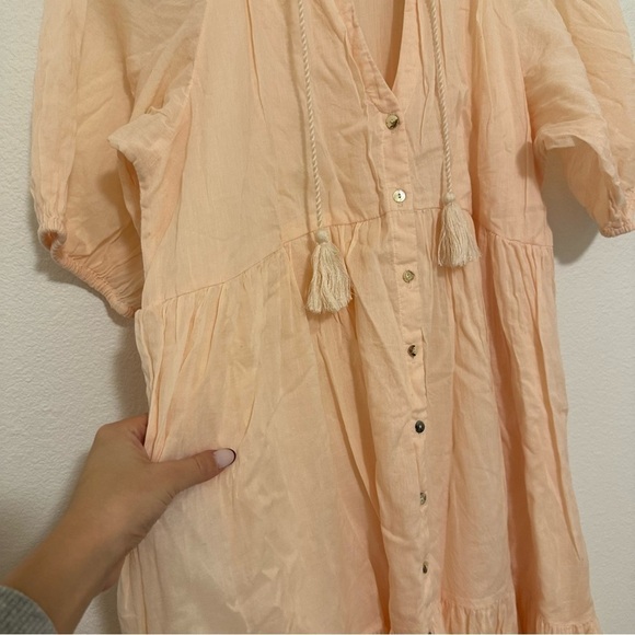 Spell & The Gypsy Honey Smock Dress Light Pink Color Size Small Women’s - Picture 4 of 13